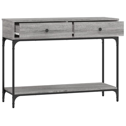 vidaXL Console Table Grey Sonoma 100x34,5x75 cm Engineered Wood