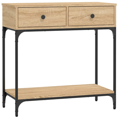 vidaXL Console Table Sonoma Oak 75x34,5x75 cm Engineered Wood
