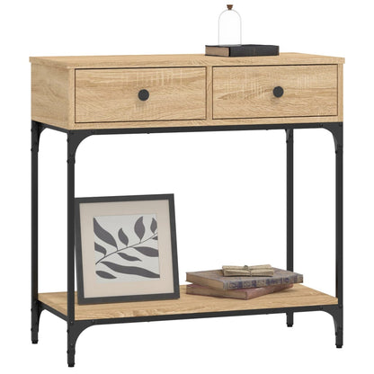 vidaXL Console Table Sonoma Oak 75x34,5x75 cm Engineered Wood