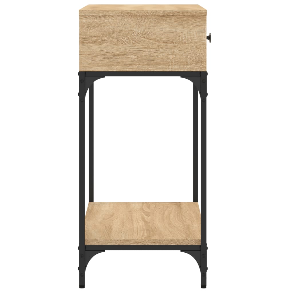 vidaXL Console Table Sonoma Oak 75x34,5x75 cm Engineered Wood
