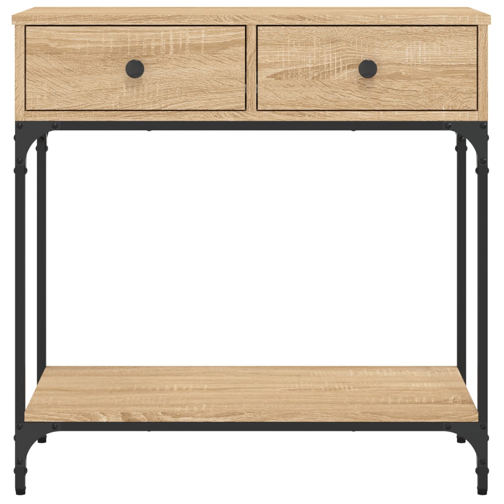 vidaXL Console Table Sonoma Oak 75x34,5x75 cm Engineered Wood