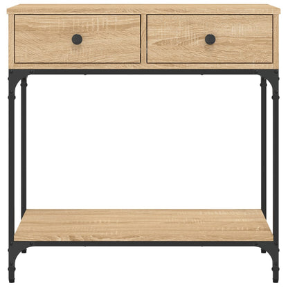 vidaXL Console Table Sonoma Oak 75x34,5x75 cm Engineered Wood