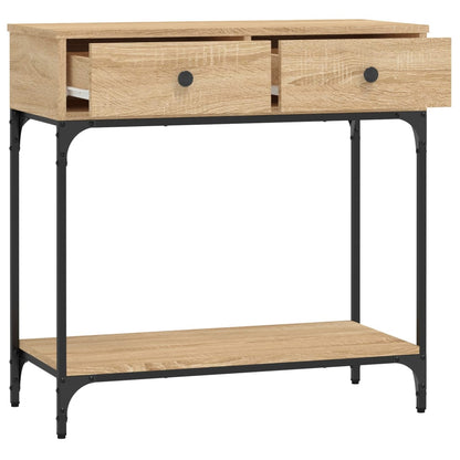 vidaXL Console Table Sonoma Oak 75x34,5x75 cm Engineered Wood