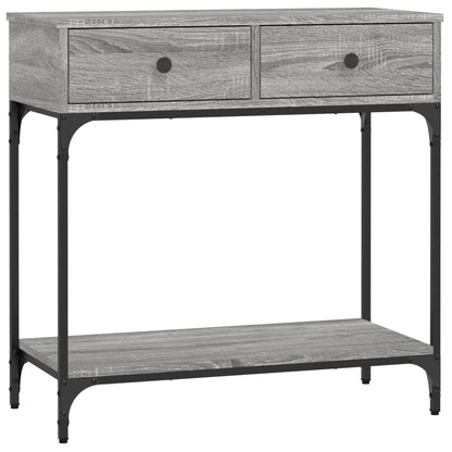 vidaXL Console Table Grey Sonoma 75x34,5x75 cm Engineered Wood