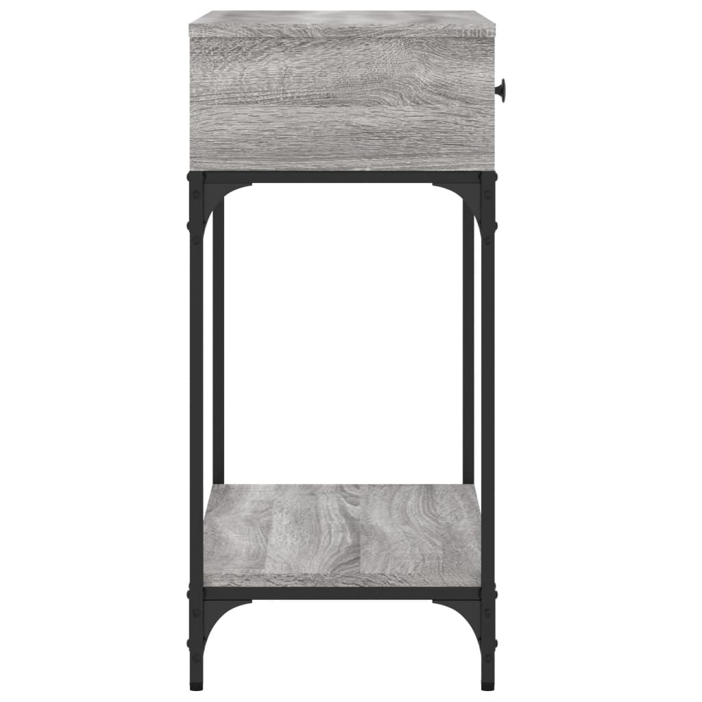 vidaXL Console Table Grey Sonoma 75x34,5x75 cm Engineered Wood