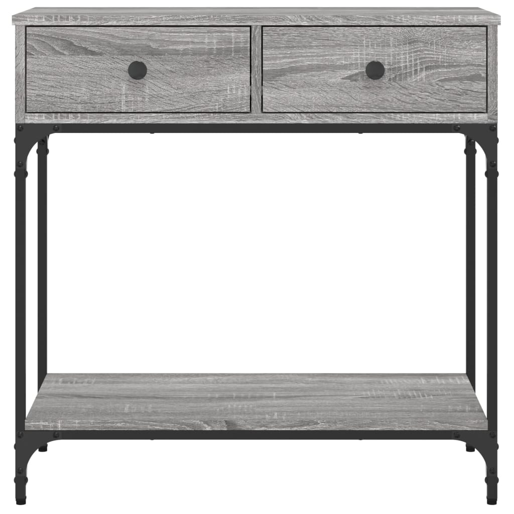 vidaXL Console Table Grey Sonoma 75x34,5x75 cm Engineered Wood
