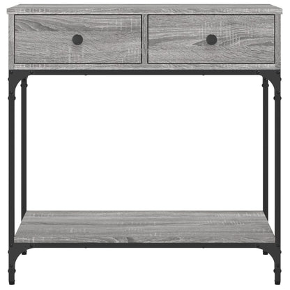vidaXL Console Table Grey Sonoma 75x34,5x75 cm Engineered Wood