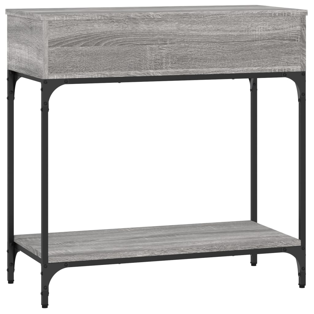 vidaXL Console Table Grey Sonoma 75x34,5x75 cm Engineered Wood