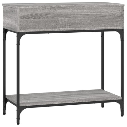 vidaXL Console Table Grey Sonoma 75x34,5x75 cm Engineered Wood