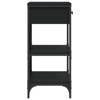 vidaXL Console Table Black 75x34,5x75 cm Engineered Wood