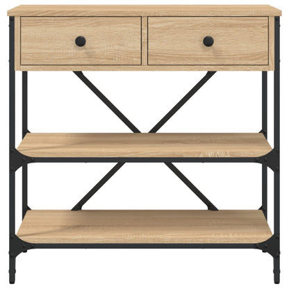 vidaXL Console Table Sonoma Oak 75x34.5x75 cm Engineered Wood