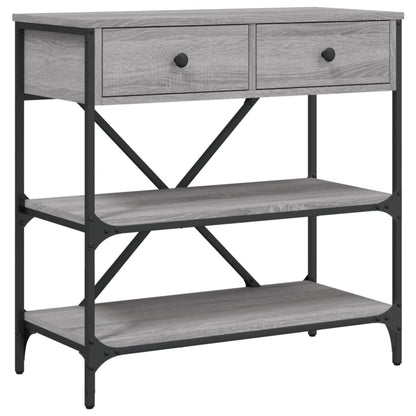vidaXL Console Table Grey Sonoma 75x34,5x75 cm Engineered Wood