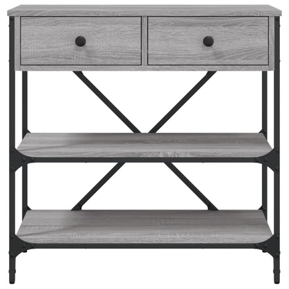 vidaXL Console Table Grey Sonoma 75x34,5x75 cm Engineered Wood