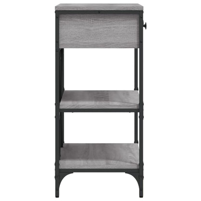 vidaXL Console Table Grey Sonoma 75x34,5x75 cm Engineered Wood