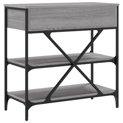 vidaXL Console Table Grey Sonoma 75x34,5x75 cm Engineered Wood