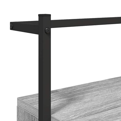 vidaXL Bedside Cabinet Wall-mounted Grey Sonoma 35x30x51 cm