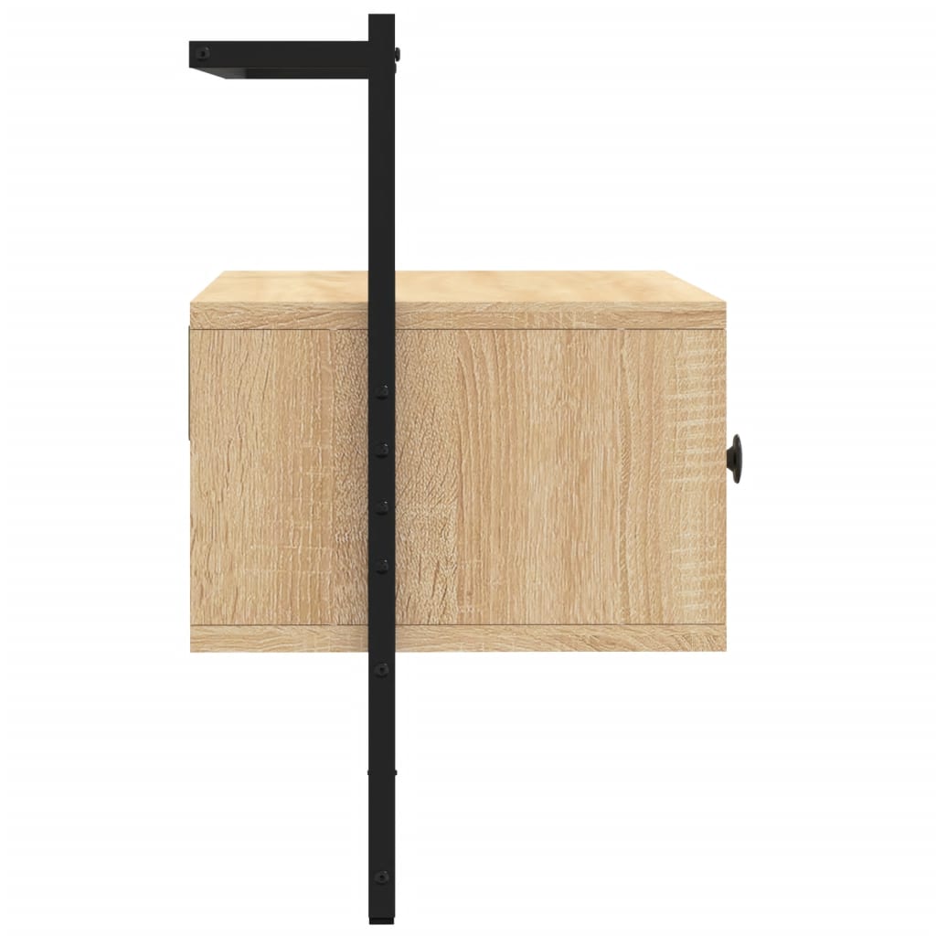 vidaXL TV Cabinet Wall-mounted Sonoma Oak 60.5x30x51 cm Engineered Wood
