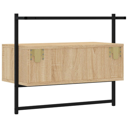 vidaXL TV Cabinet Wall-mounted Sonoma Oak 60.5x30x51 cm Engineered Wood