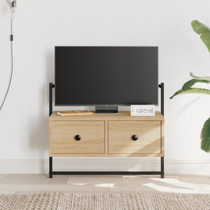 vidaXL TV Cabinet Wall-mounted Sonoma Oak 60.5x30x51 cm Engineered Wood