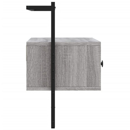 vidaXL TV Cabinet Wall-mounted Grey Sonoma 60.5x30x51 cm
