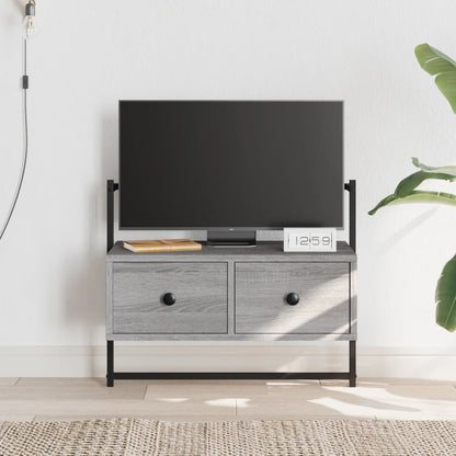 vidaXL TV Cabinet Wall-mounted Grey Sonoma 60.5x30x51 cm
