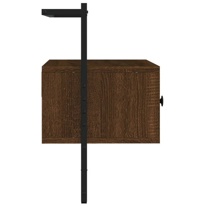 vidaXL TV Cabinet Wall-mounted Brown Oak 60.5x30x51 cm Engineered Wood