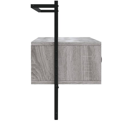 vidaXL TV Cabinet Wall-mounted Grey Sonoma 100.5x30x51 cm