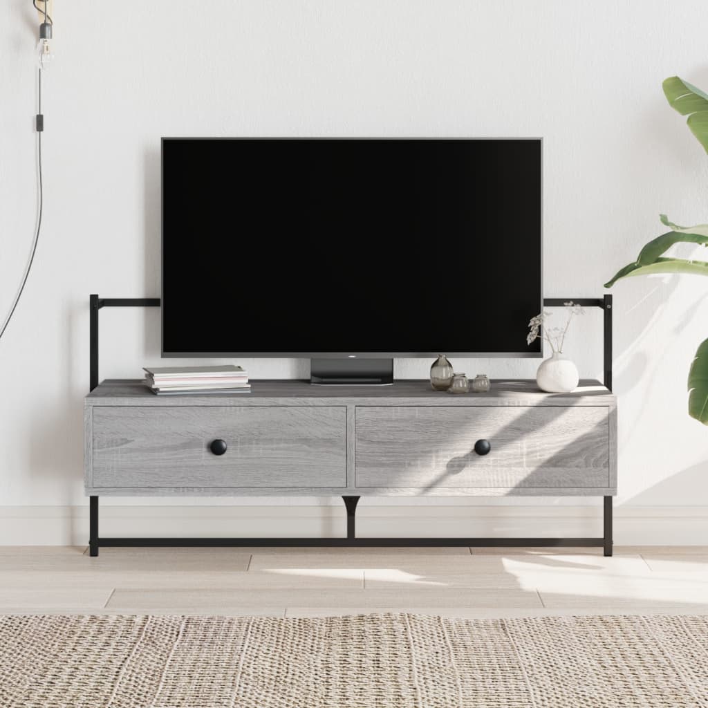 vidaXL TV Cabinet Wall-mounted Grey Sonoma 100.5x30x51 cm