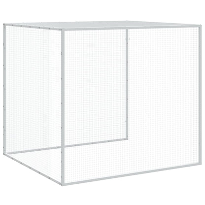 vidaXL Chicken Cage with Roof Anthracite 203x98x90 cm Galvanised Steel