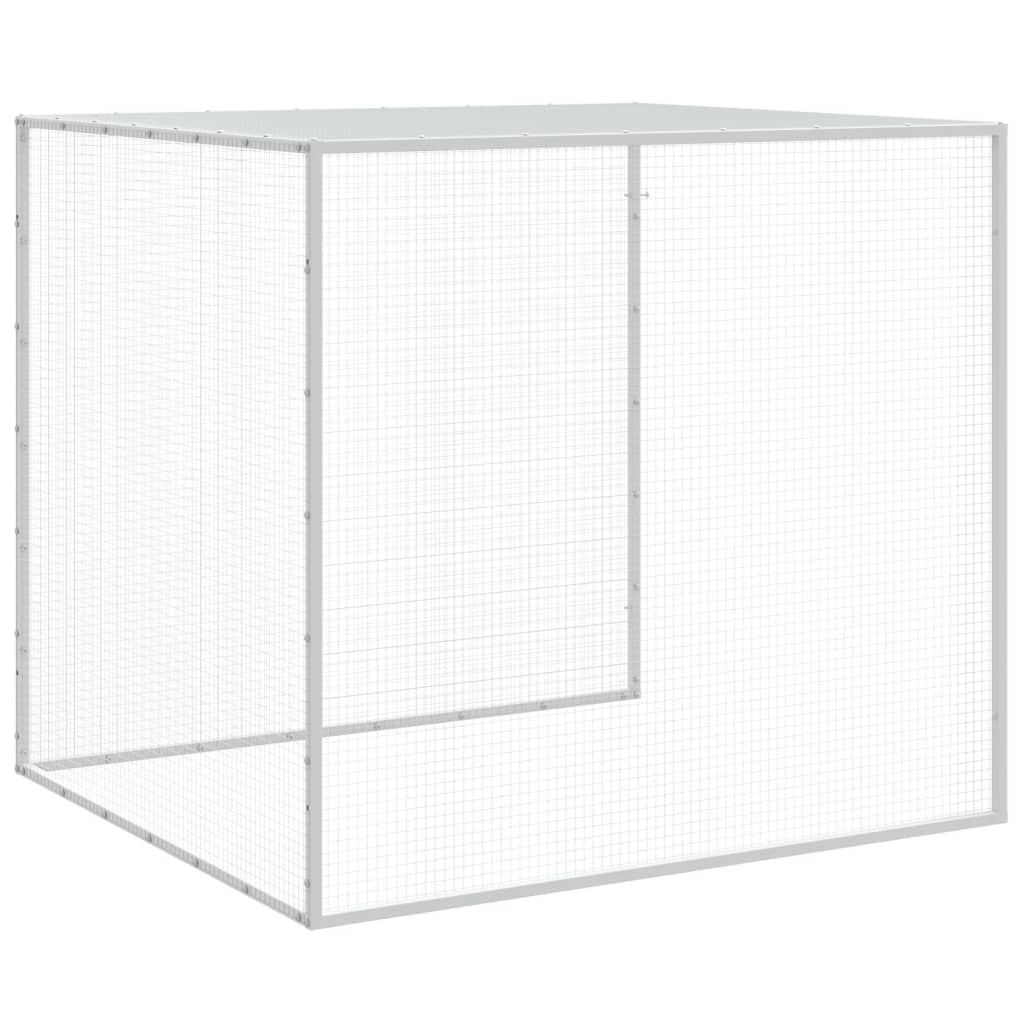 vidaXL Chicken Cage with Roof Anthracite 403x98x90 cm Galvanised Steel