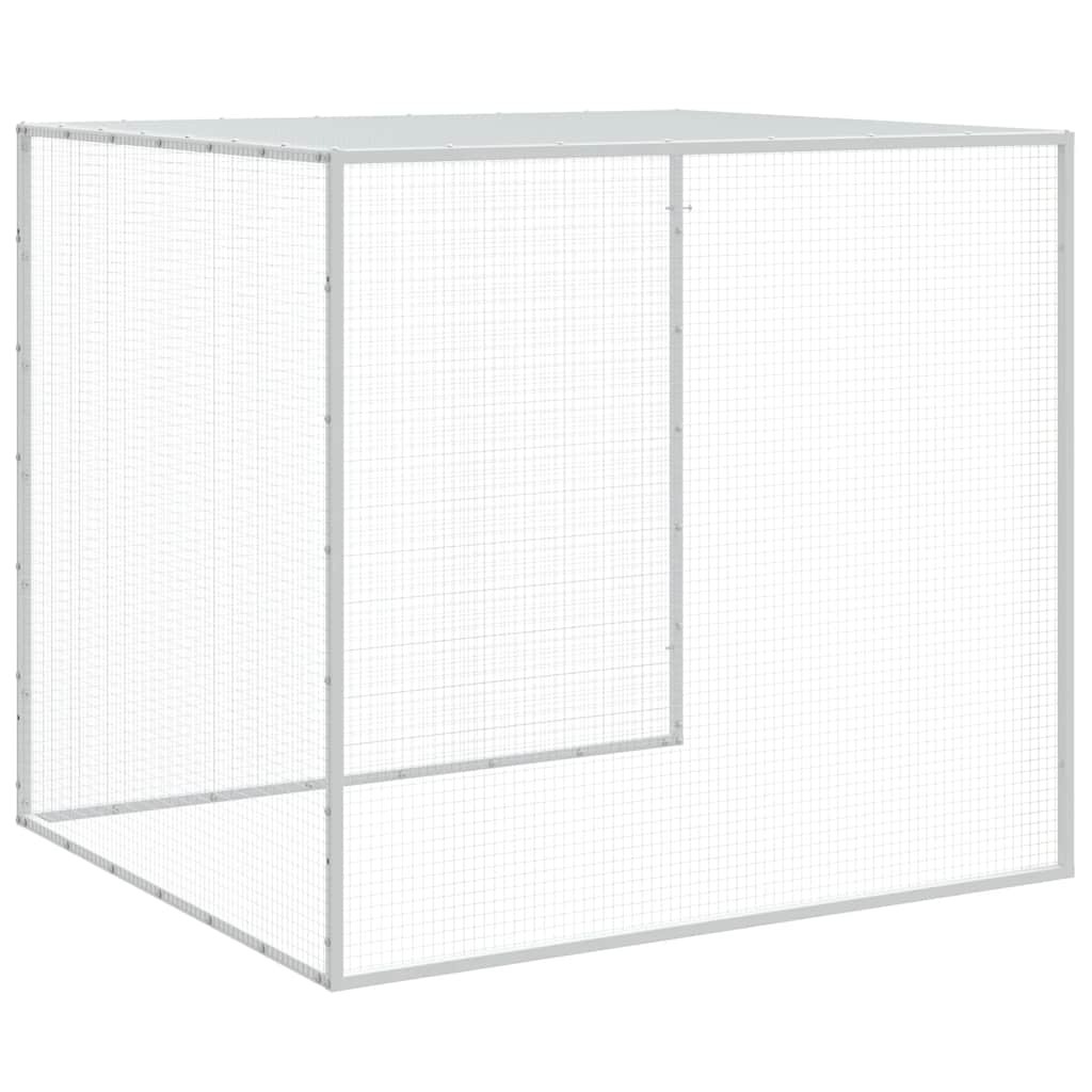 vidaXL Chicken Cage with Roof Anthracite 603x98x90 cm Galvanised Steel