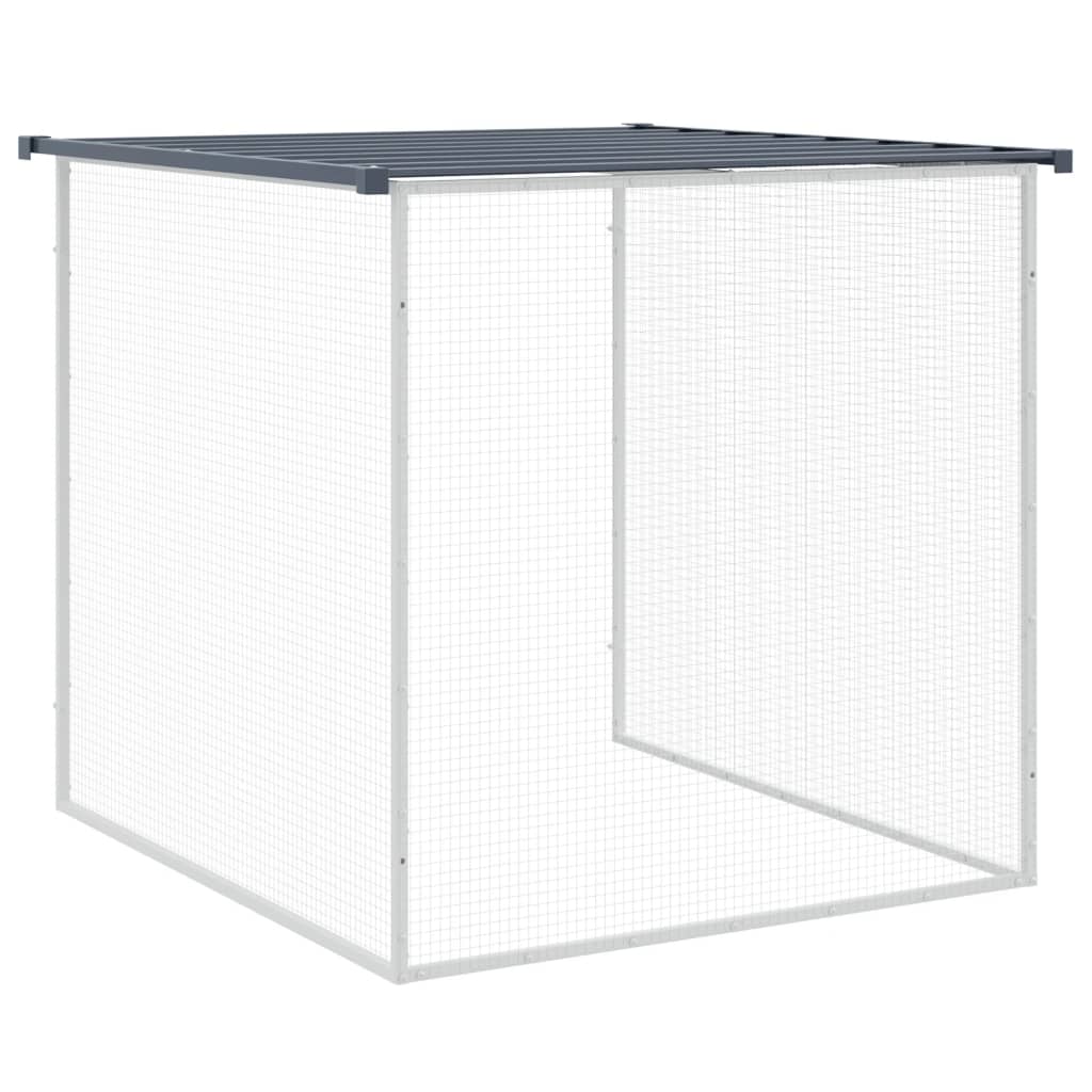 vidaXL Chicken Cage with Roof Anthracite 803x98x90 cm Galvanised Steel
