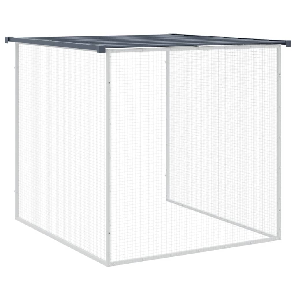 vidaXL Chicken Cage with Roof Anthracite 1003x98x90cm Galvanised Steel