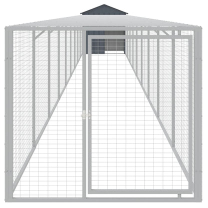 vidaXL Chicken Cage with Run Anthracite 117x1017x123 cm