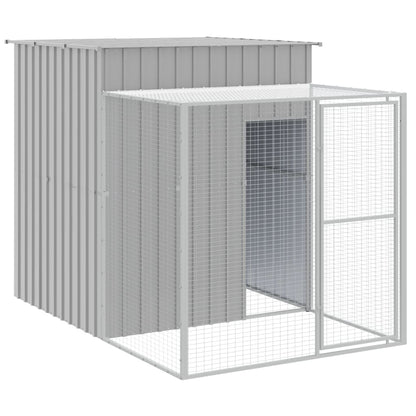 vidaXL Chicken Cage | Light Grey | Galvanised Steel | Large | Durable