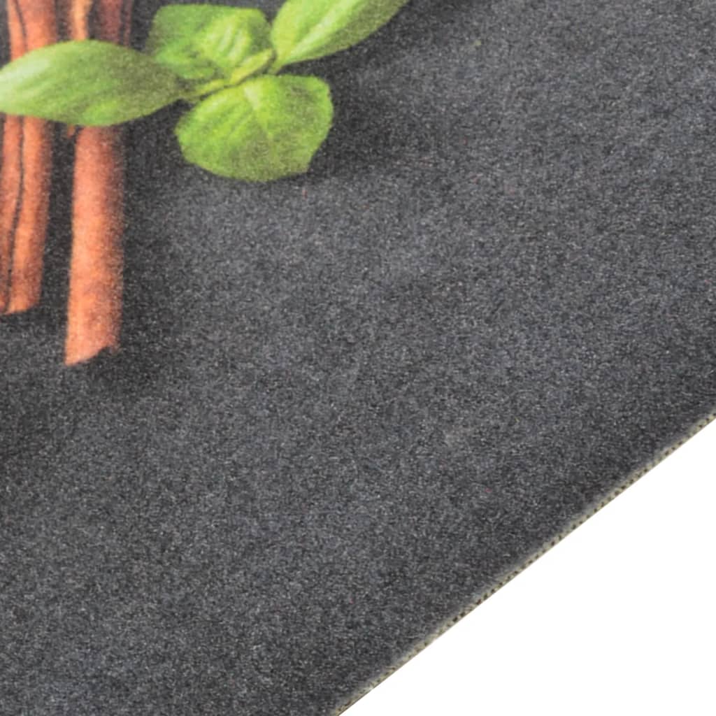 vidaXL Kitchen Rug | Multicoloured | Velvet (100% polyamide) top & Latex base