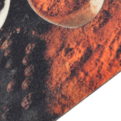 vidaXL Kitchen Rug Washable Spoon & Spices 45x150 cm Velvet