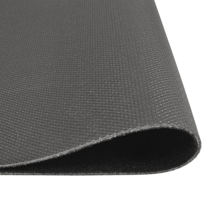 vidaXL Kitchen Rug Washable Kitchen Black 60x180 cm Velvet