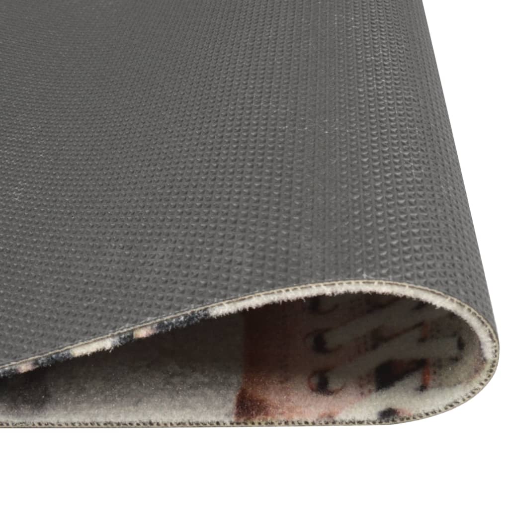 vidaXL Kitchen Rug Washable Shoezone 60x300 cm Velvet