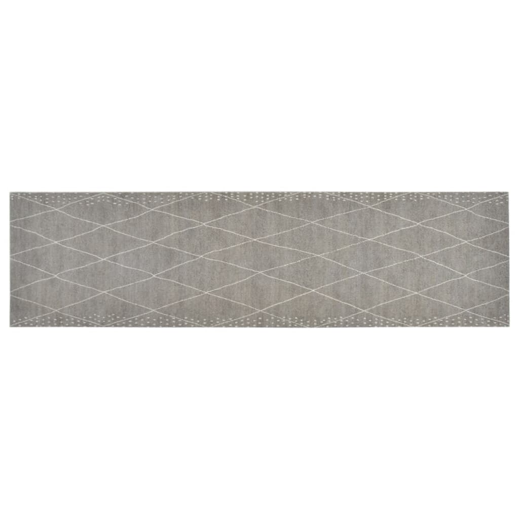 vidaXL Kitchen Rug Washable Rhombus 45x150 cm Velvet