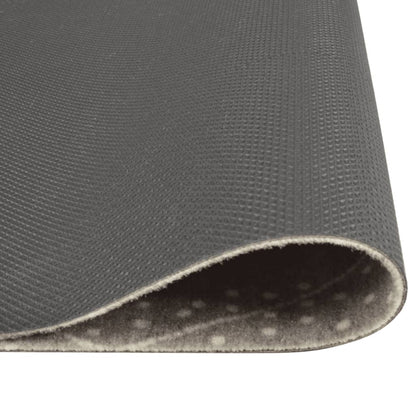 vidaXL Kitchen Rug Washable Rhombus 45x150 cm Velvet