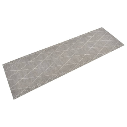 vidaXL Kitchen Rug Washable Rhombus 60x180 cm Velvet