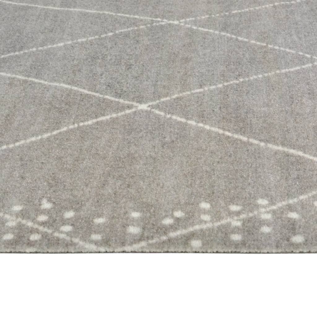 vidaXL Kitchen Rug Washable Rhombus 60x180 cm Velvet