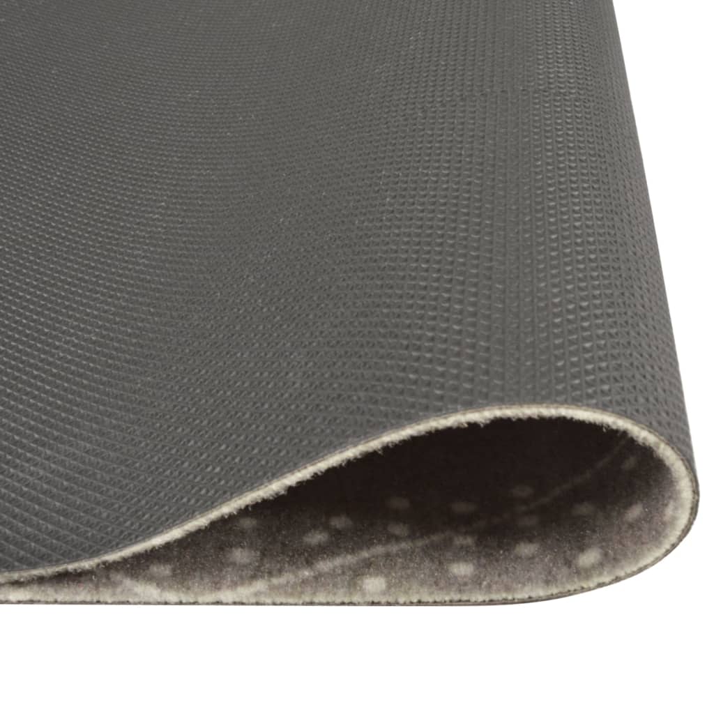 vidaXL Kitchen Rug Washable Rhombus 60x300 cm Velvet