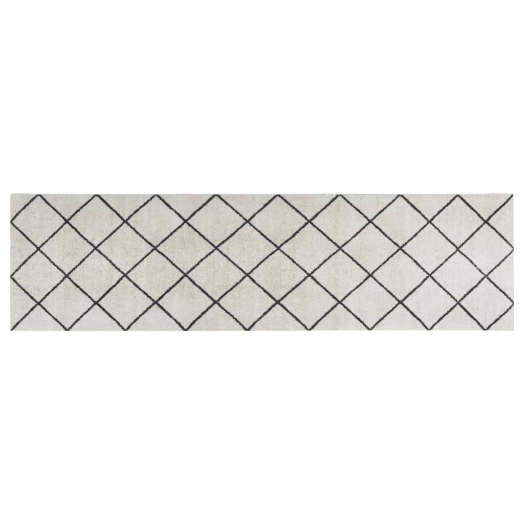 vidaXL Kitchen Rug Washable Square 45x150 cm Velvet