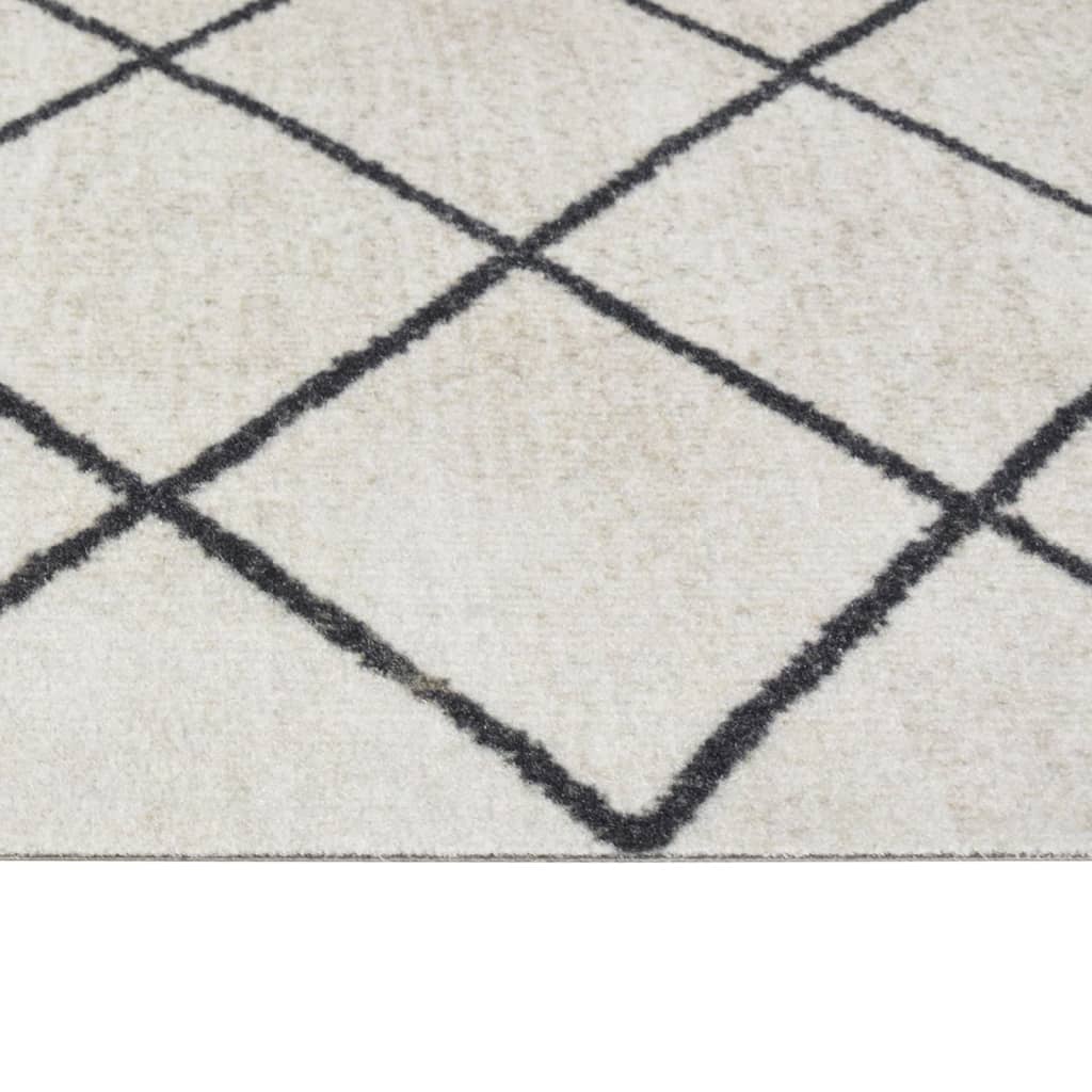 vidaXL Kitchen Rug Washable Square 45x150 cm Velvet