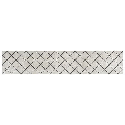 vidaXL Kitchen Rug Washable Square 60x300 cm Velvet