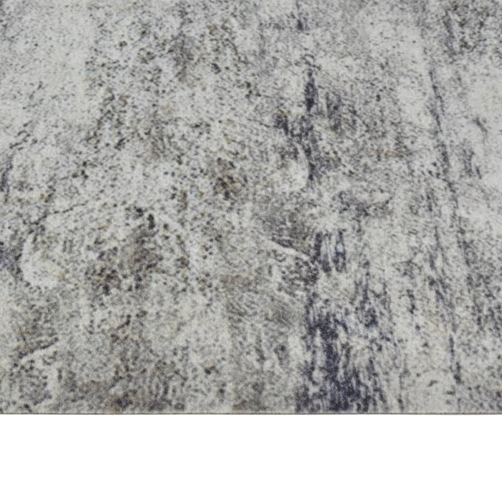 vidaXL Kitchen Rug Washable Beton 45x150 cm Velvet