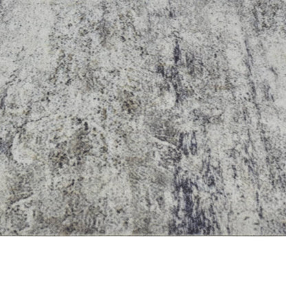 vidaXL Kitchen Rug Washable Beton 45x150 cm Velvet