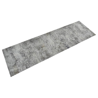vidaXL Kitchen Rug Washable Beton 60x180 cm Velvet